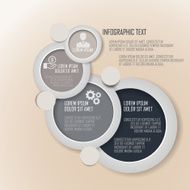Business infographic on circle design