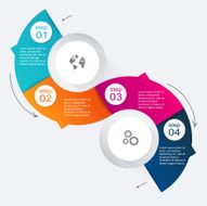 Vector colorful info graphics for your business presentations N125