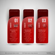 Vector tabs as design elements for business layouts N38