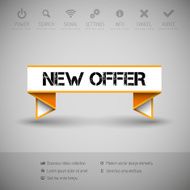 Banner with commerce business content N12