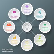 Vector circle infographic N50