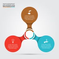 Vector circle element for infographic N34