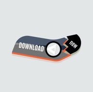 Colorful download web button Modern flat design N16