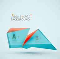 Geometric shapes with sample text Abstract template N50