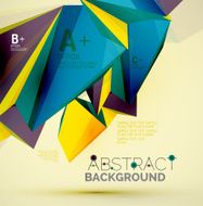 Geometric shapes in the air Vector abstract background N64