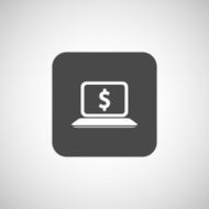 High-quality laptop screen with the Dollar Economy concept N6