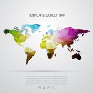 Abstract background with vector world map N2
