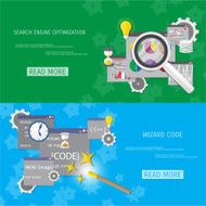 Vector flat concept of programming and coding N72
