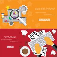 Vector flat concept of programming and coding N108