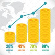 Money infographic design N2