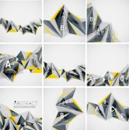 Geometric shapes in the air Vector abstract background N65