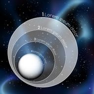planeteVector space infographic N2