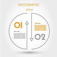 linear infographic half ring