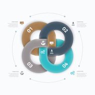 Modern cool infographic option element connection vector concept