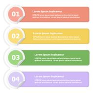 Vector paper lines and numbers design template for web site