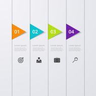 Vector illustration infographics four options N34