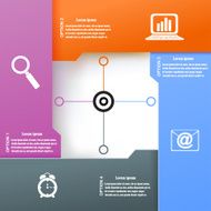 Modern infographic for business project Vector illustration