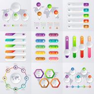 Stock Vector set of infographics N3