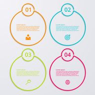 Vector illustration infographics four options N36