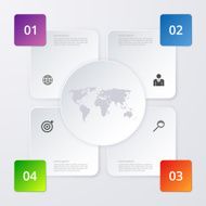 Vector illustration infographics four options N39