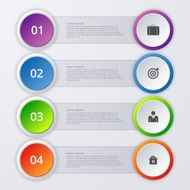 Vector illustration infographics four options N40