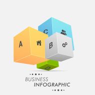 3D Business Infographics layout