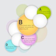 Colorful Infographic circles for Business