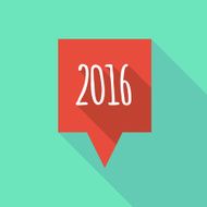 Tooltip icon with a 2016 sign