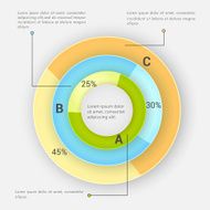 Infographic circle for business