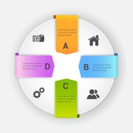 Stylish business infographic layout N5
