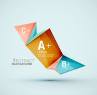 Geometric shapes with sample text Abstract template N52