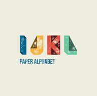 I J K L - Grunge Retro Paper Type Alphabet