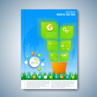 Modern template layout brochure magazine flyer booklet cover or report N3