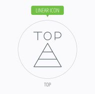 Triangle icon Top or best result sign N11