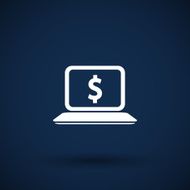 High-quality laptop screen with the Dollar Economy concept N9