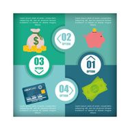 Money infographic design N15