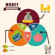 Money infographic design N18