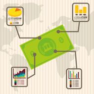 Money infographic design N20