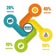 Money infographic design N24