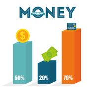 Money infographic design N25