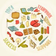 Creative colorful business infographic elements N2