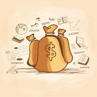 Set of business infographic elements N9