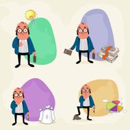 Set of different business avatars