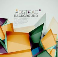Geometric shapes with sample text Abstract template N56