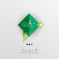 Modern abstract geometric info banner N35