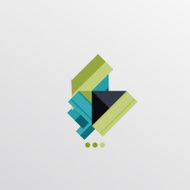 Modern abstract geometric info banner N36