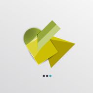 Modern abstract geometric info banner N37