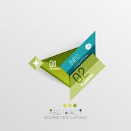 Modern abstract geometric info banner N39