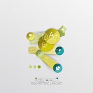 Modern abstract geometric info banner N42