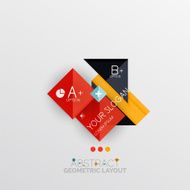 Modern abstract geometric info banner N44